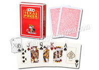 İtalya Texas Modiano Plastik Jumbo Poker Predictor İçin Yan İşaretli Kartları Oynarken